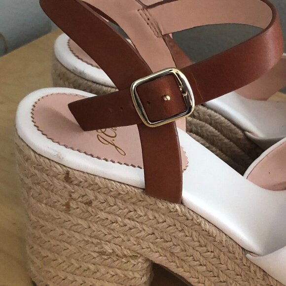 J. Crew Leather Platform Espadrille Sandals - Coquette - Picture 9 of 11